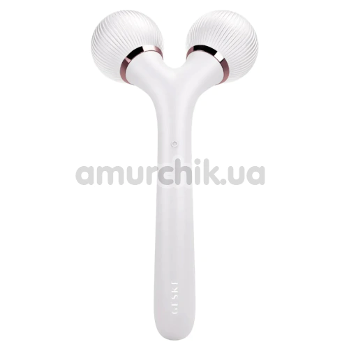 Ультразвуковий масажер Geske Sonic Facial & Body Roller 4 in 1, біло-золотий - Фото №1