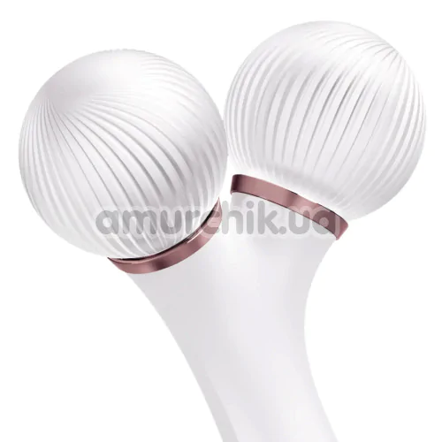 Ультразвуковий масажер для обличчя Geske Sonic Facial Roller 4 in 1, кремовий