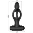 Анальная пробка с вибрацией MR Play Super Rower Silicone Vibrating Anal Plug, черный - Фото №7
