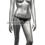 Трусики-стрінги з відкритим доступом Radiance Crotchless Thong, чорні - Фото №1