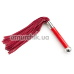 Флоггер DS Fetish Flogger Leather, красный - Фото №1