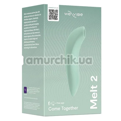 Симулятор орального сексу для жінок We-Vibe Melt 2 (ві вайб мелт 2 бірюзовий)