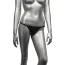 Трусики-стринги с открытым доступом Radiance Crotchless Thong, черные - Фото №1
