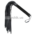 Флоггер DS Fetish Zebra Flogger, черный - Фото №1