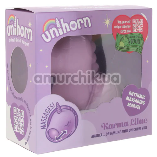 Вибратор Unihorn Karma Lilac, фиолетовый