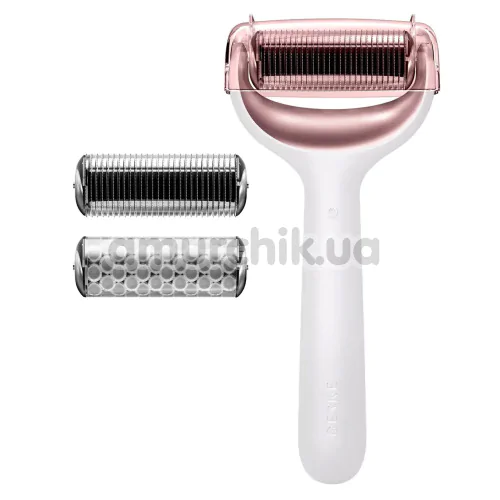 Массажер-роллер для лица и тела с микроиглами Geske MicroNeedle Face & Body Roller 8 in 1, кремовый - Фото №1