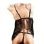 Пеньюар Tulle Babydoll With Flower Embroidery черный (модель B1115) - Фото №4
