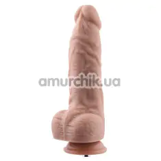 Фалоімітатор-насадка Hismith Fat-Boy Silicone Dildo 9.25, тілесний - Фото №1