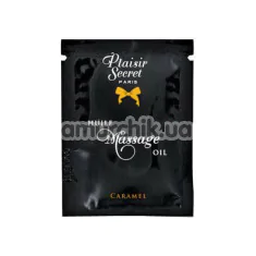 Массажное масло Plaisirs Secrets Paris Huile Massage Oil Caramel - карамель, 3 мл - Фото №1