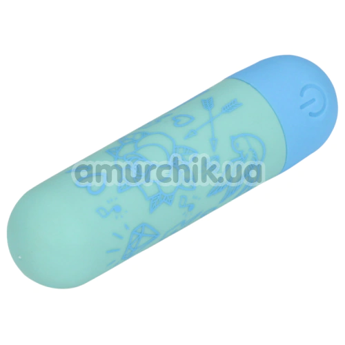 Кліторальний вібратор Shots S-Line Sweet Vibrating Pussy Bullets I'm Drawn To You, бірюзовий