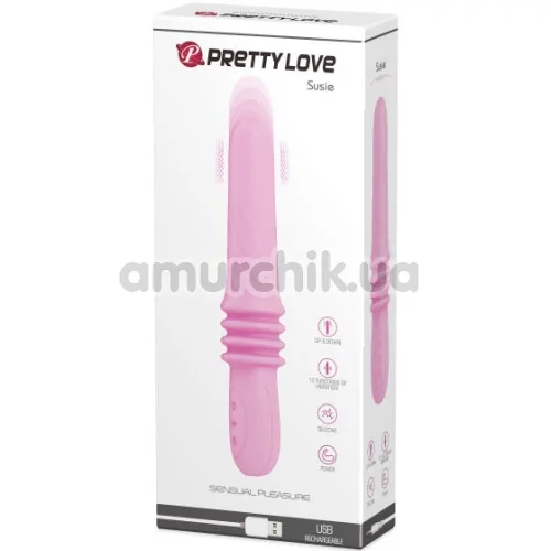 Вібратор Pretty Love Susie, рожевий