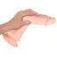 Вібратор Nature Skin Bendable RC Vibrator With Balls, тілесний - Фото №3