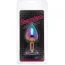 Анальна пробка з райдужним кристалом Loveshop Seamless Butt Plug L, райдужна - Фото №2