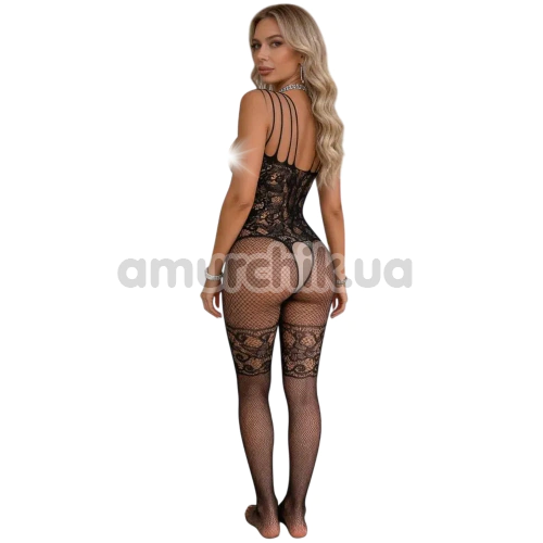 Комбінезон Star Night Chain Open Bodystocking, чорний