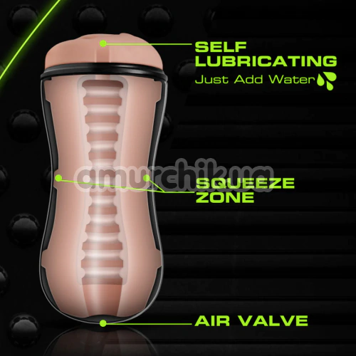 Штучна вагіна M For Men Soft+Wet Pussy With Pleasure Ridges, тілесна