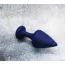 Анальна пробка Loveshop Silicone Anal Plug L, синя - Фото №3