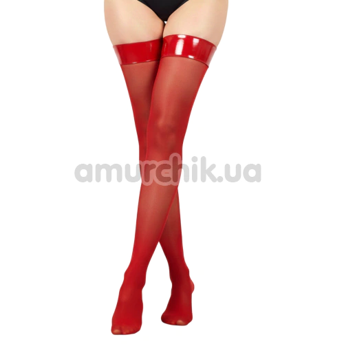 Панчохи Art of Sex Rose Lacquered, червоні - Фото №1