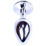 Анальна пробка з блакитним кристалом Exclusivity Jewellery Silver Plug, срібна - Фото №5