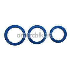 Набор эрекционных колец Blue Mate Cockring-Set, 3 шт - Фото №1