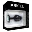 Анальна пробка з прозорим кристалом Dorcel Geisha Plug М, чорна - Фото №4