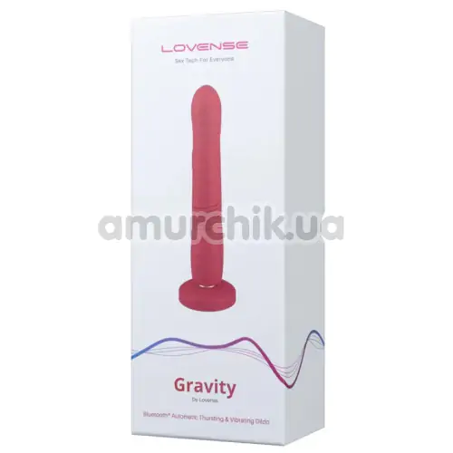Вібратор з поштовхами Lovense Gravity, червоний