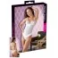 Боди Cotelli Collection Crotchless Peephole Body 640015, белое - Фото №5