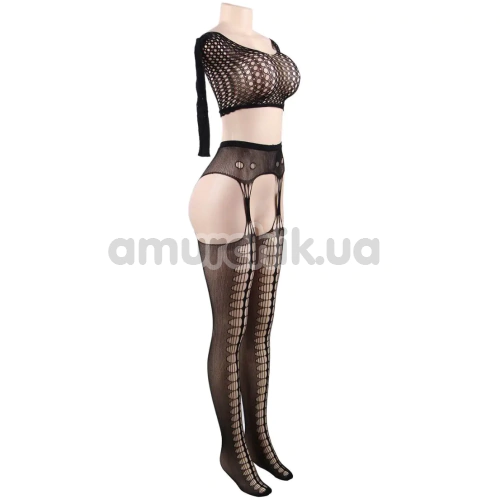 Комплект Star Night Net Top And Stockings Set, чорний: топ + колготки