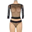 Комплект Star Night Hollow Out Fishnet Lingerie Set, черный: топ + трусики-стринги - Фото №6