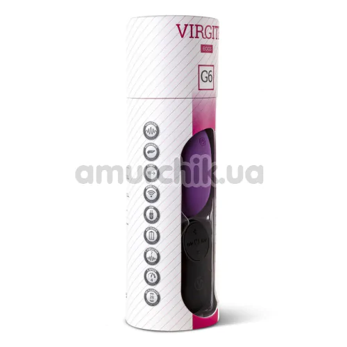 Виброяйцо Virgite Eggs Rechargeable G6, фиолетовое