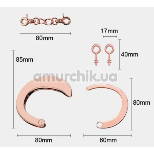 Наручники Roomfun Blacker Handcuffs, золотые