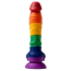 Фаллоимитатор Alume Rainbow Silicone Dildo, разноцветный - Фото №4