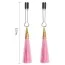 Зажимы для сосков LoveToy Bondage Fetish Glamor Tassel Nipple Clamp, розовые - Фото №2
