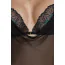 Комплект Passion Free Your Senses Deliena Chemise, чорний: пеньюар + трусики-стрінги - Фото №5