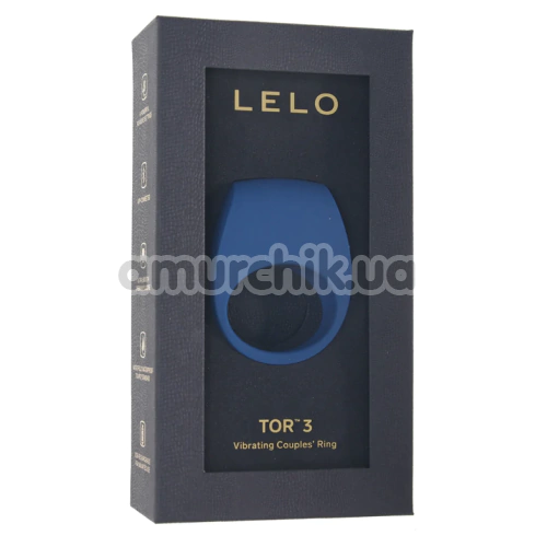 Виброкольцо Lelo Tor 3 (Лело Тор 3), синее