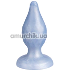 Анальна пробка SilexD Fantasy Liquid Silicone Plug Diamond M, блакитна - Фото №1