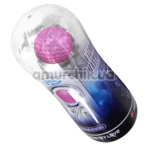 Мастурбатор Pretty Love Vacuum Cup Masturbator Aquarius, прозорий