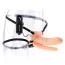 Подвійний порожнистий страпон з вібрацією Fetish Fantasy Series 6 Double Penetrator Vibrating Hollow Strap-On, тілесний - Фото №1
