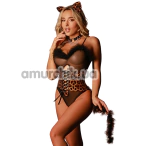 Костюм кішечки JSY Sexy Lingerie 2127, леопардовий: боді + чокер + вушка - Фото №1