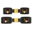 Фиксаторы для рук и ног Upko Clack Bondage Restraints Gear, черные - Фото №3