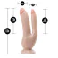 Двойной фаллоимитатор Dr. Skin 8 Inch DP Cock, телесный - Фото №4