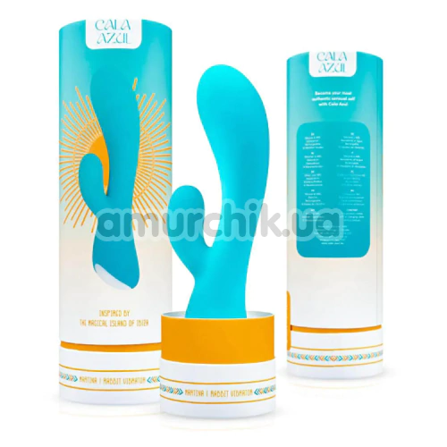 Вібратор Cala Azul Martina Rabbit Vibrator, блакитний