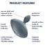 Анальная пробка с вибрацией Satisfyer Booty Absolute Beginners 4, серая - Фото №4