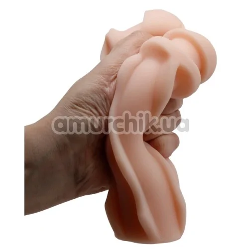 Симулятор орального секса Pretty Love Vacuum Cup Masturbator 55 Mouth, телесный
