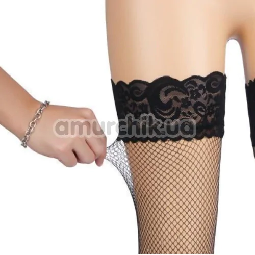 Панчохи Star Night Rhinestone Tight Net Stockings, чорні