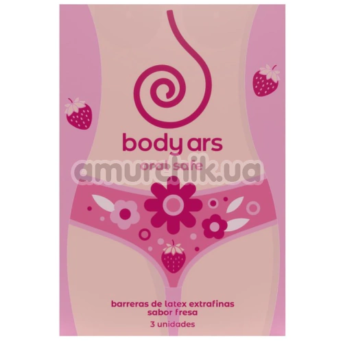 Серветки для орального сексу Body Ars Oral Safe, 3 шт - Фото №1