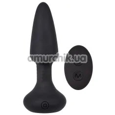 Анальна пробка з вібрацією і ротацією Breakout Pro Smooth Anal Dilator, чорна - Фото №1