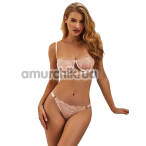 Комплект Star Night Sultry Sleep Lingerie Set, персиковый: бюстгальтер + трусики - Фото №1