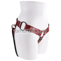 Трусики для страпона Sportsheets Saffron Monte Strap On, червоні - Фото №1