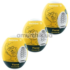 Набор из 3 мастурбаторов Satisfyer Masturbator Egg Fierce Set - Фото №1
