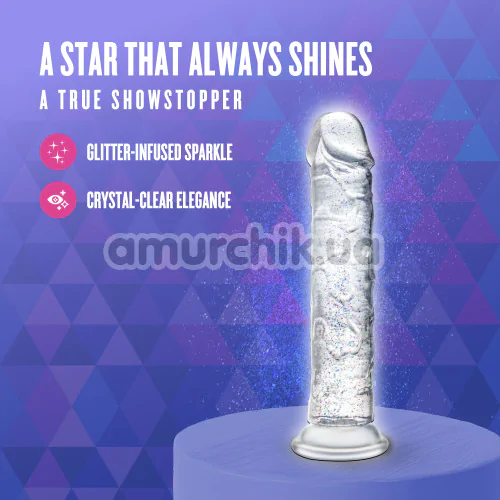 Фаллоимитатор Naturally Yours Glamor, прозрачный